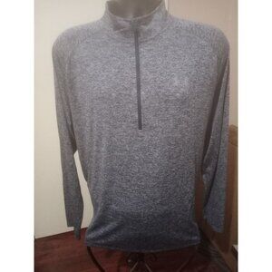 Under Armour Blue Heat Gear 1/2 Zip Loose Fit Long Sleeve Shirt Men’s Size XL